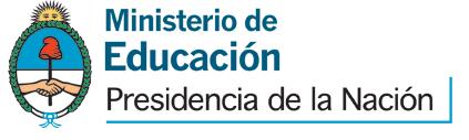 Logo Ministerio de Educacion - Presidencia de la Nacion